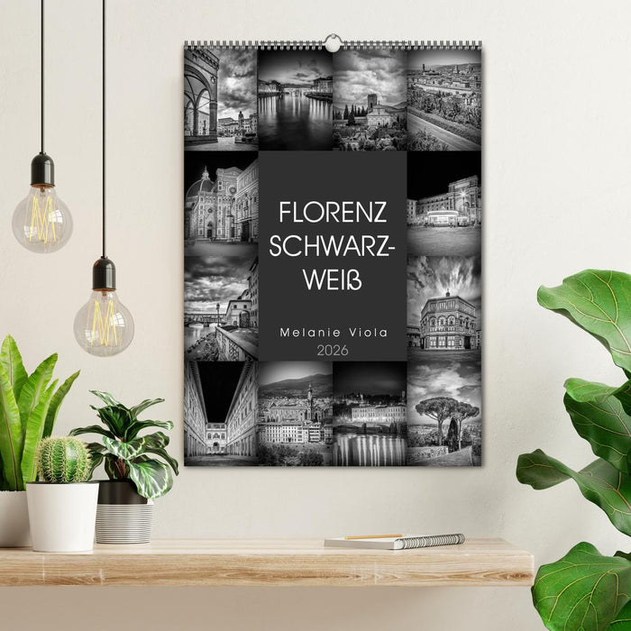 FLORENZ SCHWARZWEIß (CALVENDO Wandkalender 2026)