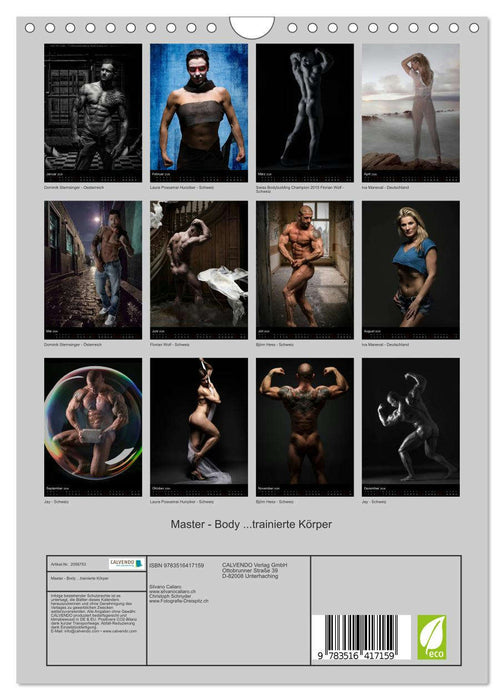 Master - Body ...trainierte Körper (CALVENDO Wandkalender 2026)