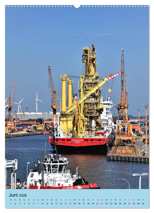 BREMERHAVEN die Seestadt mit maritimen Flair - 2026 (CALVENDO Premium Wandkalender 2026)