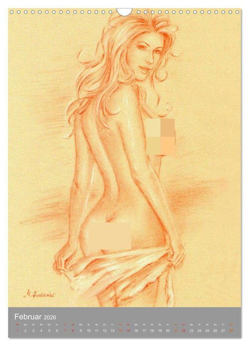 Erotische Gemälde und Zeichnungen (CALVENDO Wandkalender 2026)