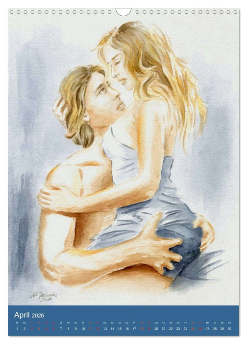 Erotische Gemälde und Zeichnungen (CALVENDO Wandkalender 2026)