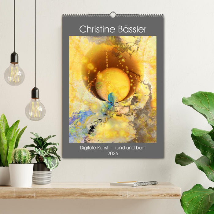 Digitale Kunst - rund und bunt (CALVENDO Wandkalender 2026)