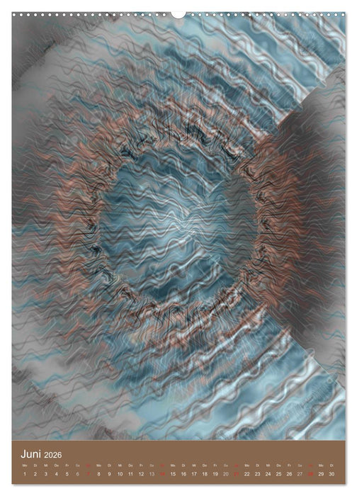 Digitale Kunst - rund und bunt (CALVENDO Wandkalender 2026)