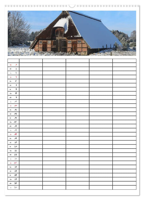 Lüneburger Heide - Faszinierend schön (CALVENDO Premium Wandkalender 2026)