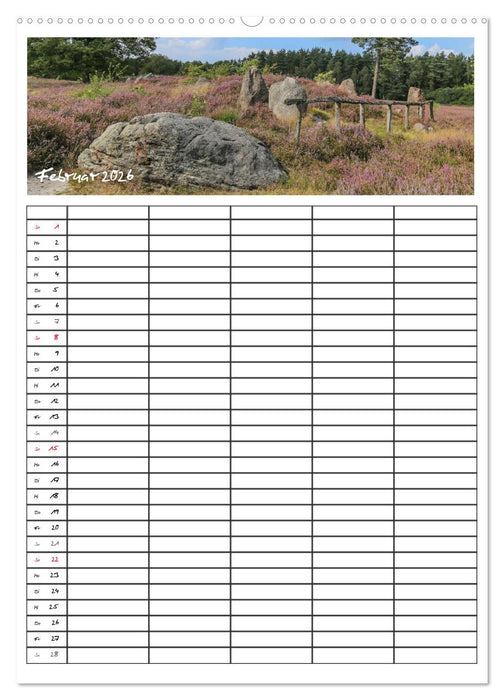 Lüneburger Heide - Faszinierend schön (CALVENDO Premium Wandkalender 2026)