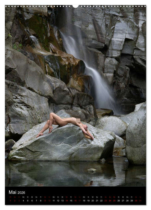 Wasserfälle im Tessin - Aktaufnahmen an schönen Wasserfällen in der Südschweiz (CALVENDO Premium Wandkalender 2026)