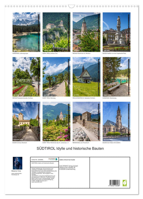 SÜDTIROL Idylle und historische Bauten (CALVENDO Wandkalender 2026)