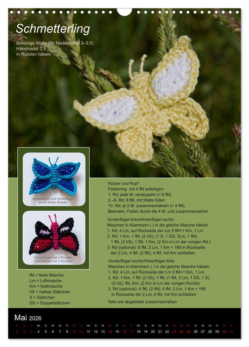 Amigurumi - Häkelideen mit Anleitung (CALVENDO Wandkalender 2026)