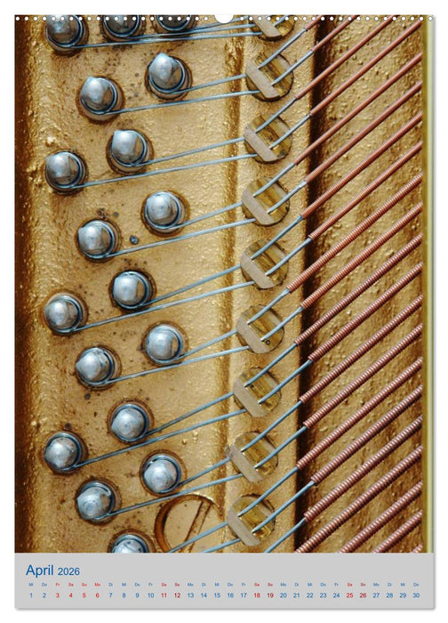 Instrumente - Musikalisch durch das Jahr (CALVENDO Premium Wandkalender 2026)