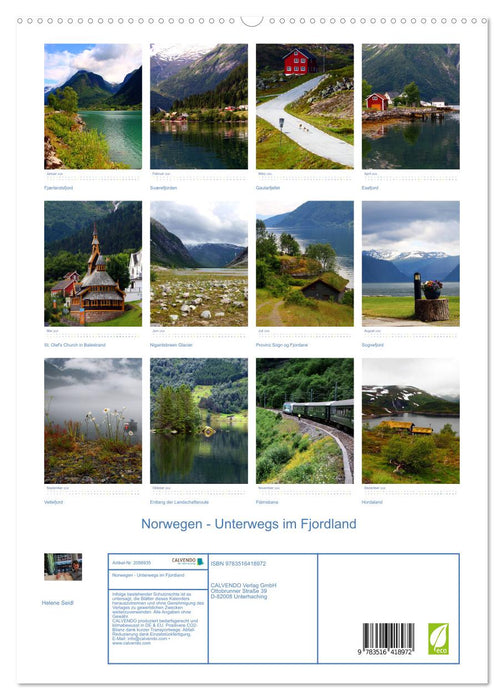 Norwegen - Unterwegs im Fjordland (CALVENDO Premium Wandkalender 2026)