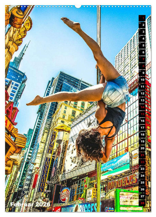 Poledance auf New Yorks Straßen (CALVENDO Wandkalender 2026)