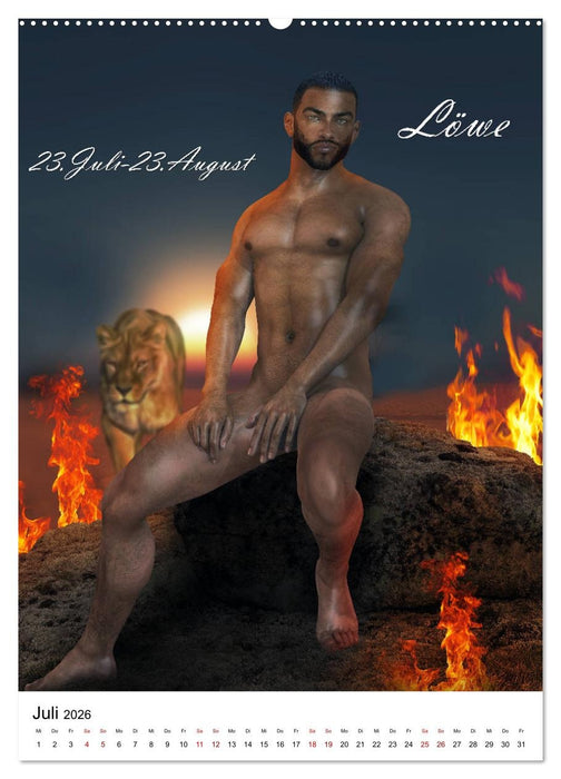 Mann im Sternzeichen (CALVENDO Premium Wandkalender 2026)