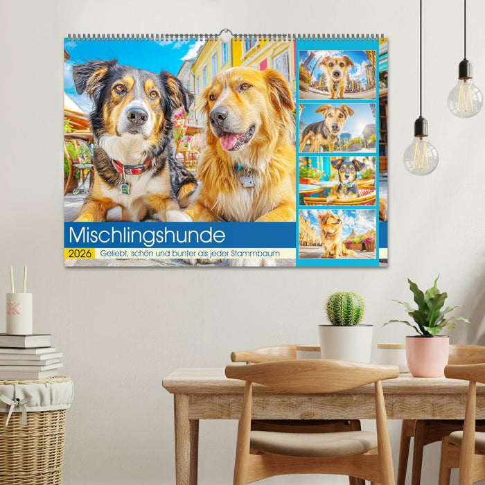 Mischlingshunde. Geliebt, schön und bunter als jeder Stammbaum (CALVENDO Wandkalender 2026)