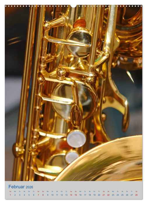 Instrumente - Musikalisch durch das Jahr (CALVENDO Wandkalender 2026)