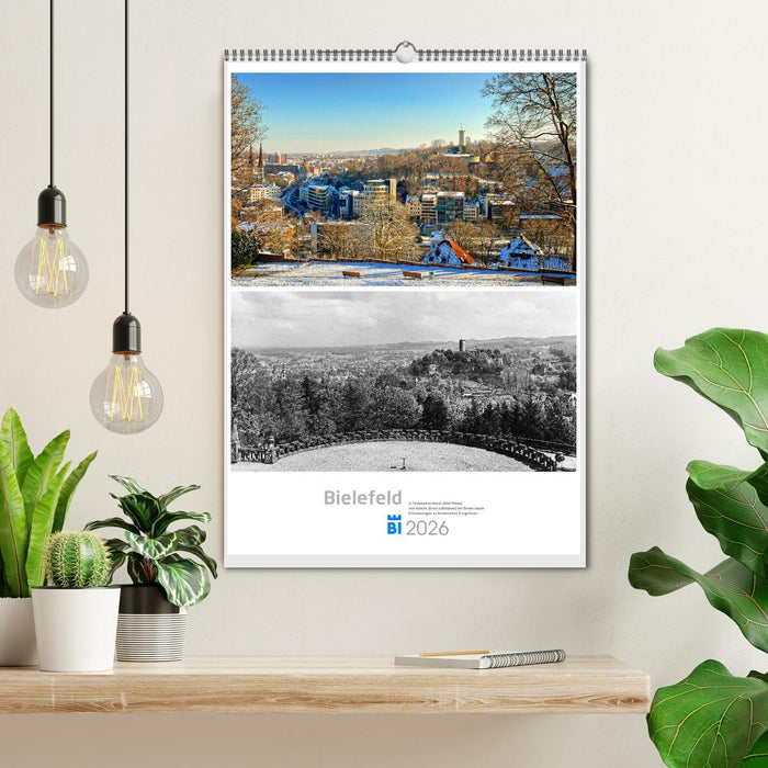 Bielefelder Fotomotive heute und damals mit historischen Ereignissen (CALVENDO Wandkalender 2026)