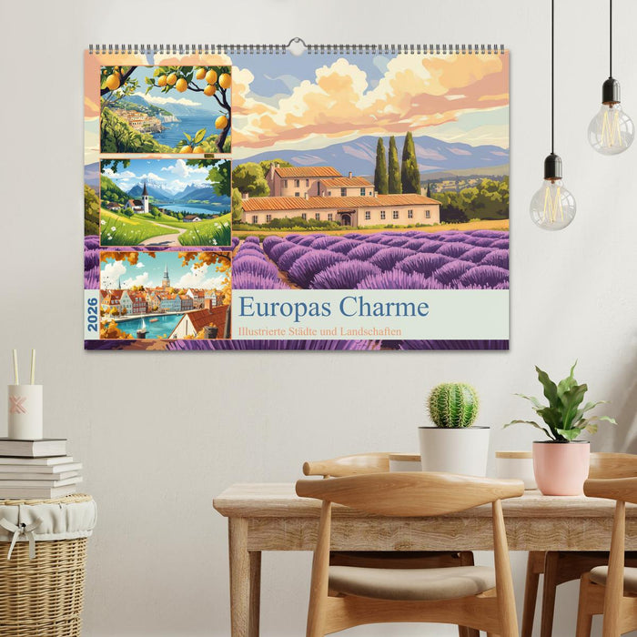 Europas Charme (CALVENDO Wandkalender 2026)