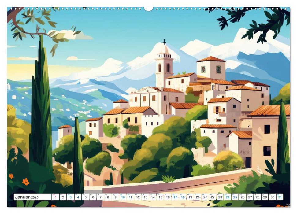 Europas Charme (CALVENDO Wandkalender 2026)