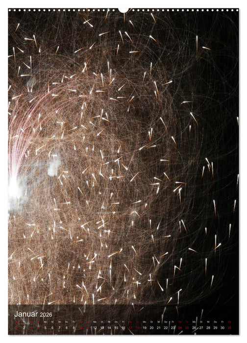 FEUERWERK - Lichtspiele (CALVENDO Wandkalender 2026)