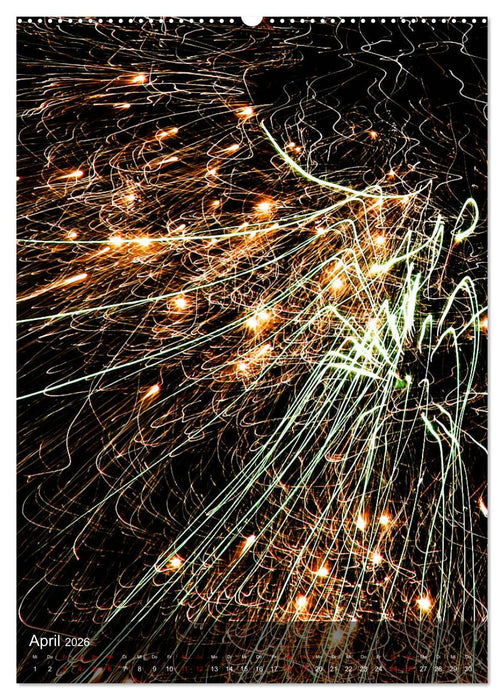 FEUERWERK - Lichtspiele (CALVENDO Wandkalender 2026)