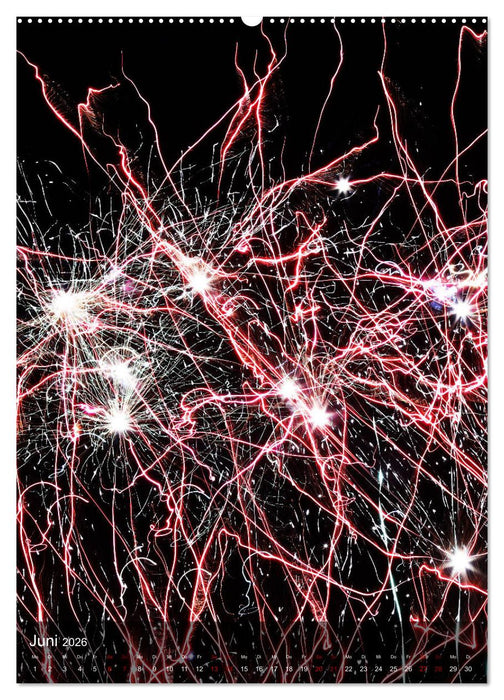 FEUERWERK - Lichtspiele (CALVENDO Wandkalender 2026)