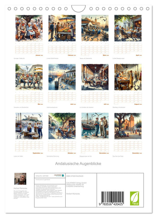 Andalusische Augenblicke (CALVENDO Wandkalender 2026)