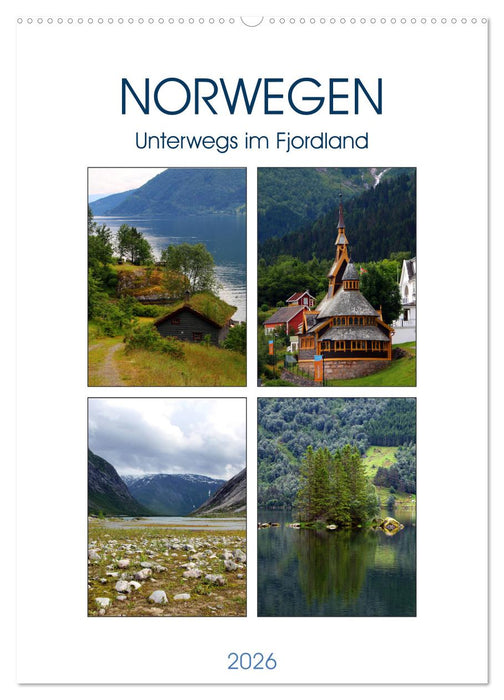 Norwegen - Unterwegs im Fjordland (CALVENDO Wandkalender 2026)