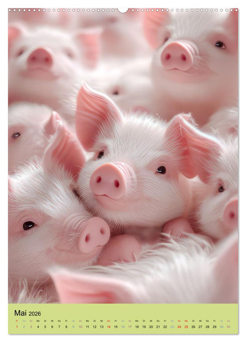 Einfach niedlich - Gruppenportraits (CALVENDO Premium Wandkalender 2026)