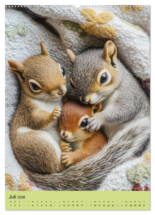 Einfach niedlich - Gruppenportraits (CALVENDO Premium Wandkalender 2026)