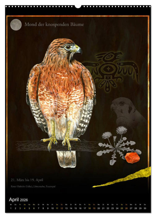 Medizinrad - die indianischen Monde im Jahreskreis (CALVENDO Premium Wandkalender 2026)