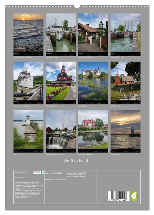 Der Göta Kanal (CALVENDO Premium Wandkalender 2026)
