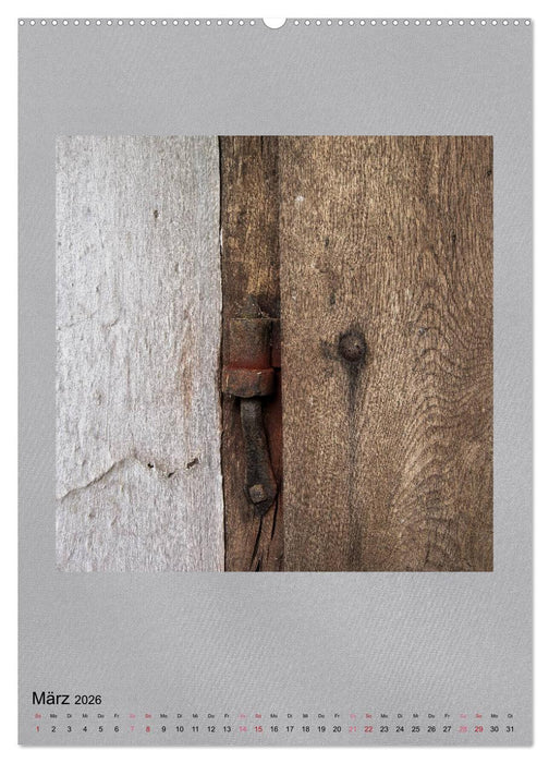 Holz in alten Verbindungen (CALVENDO Premium Wandkalender 2026)