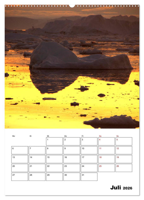 Die Eisberge von Ilulissat (CALVENDO Premium Wandkalender 2026)