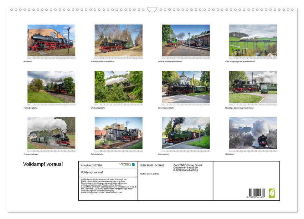 Volldampf voraus! (CALVENDO Wandkalender 2026)