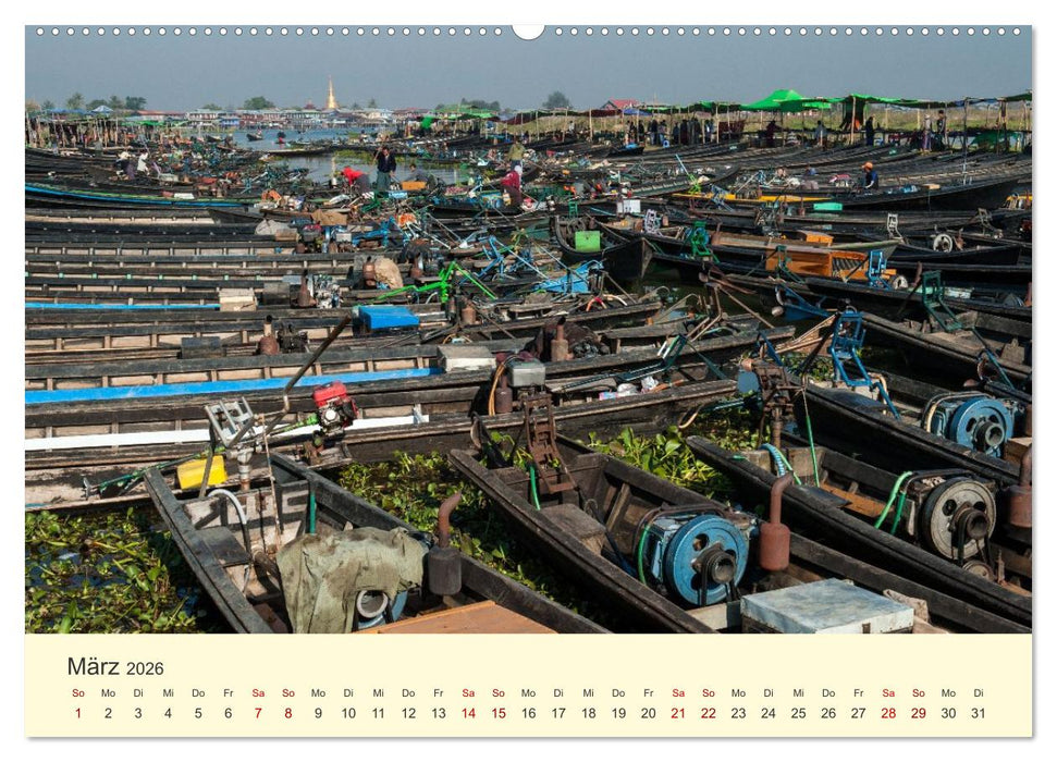 Leben in Myanmar (CALVENDO Wandkalender 2026)