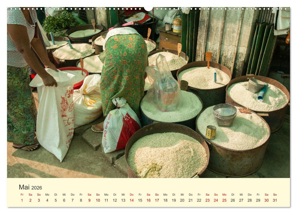 Leben in Myanmar (CALVENDO Wandkalender 2026)