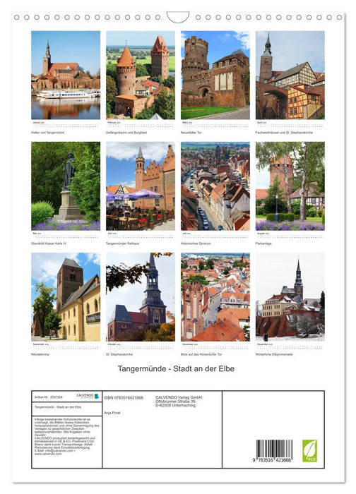 Tangermünde - Stadt an der Elbe (CALVENDO Wandkalender 2026)