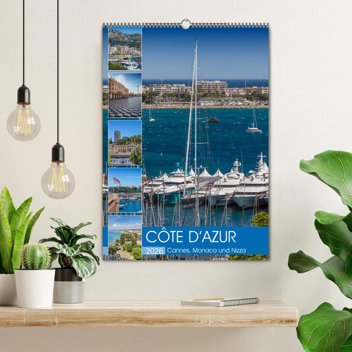 CÔTE D’AZUR Cannes, Monaco und Nizza (CALVENDO Wandkalender 2026)