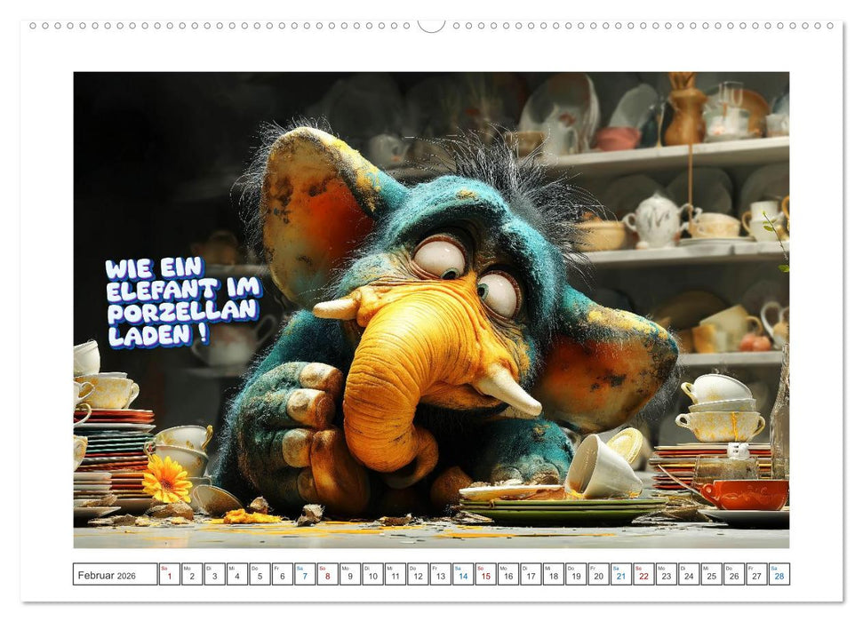 Tierisch gute Redensarten (CALVENDO Wandkalender 2026)