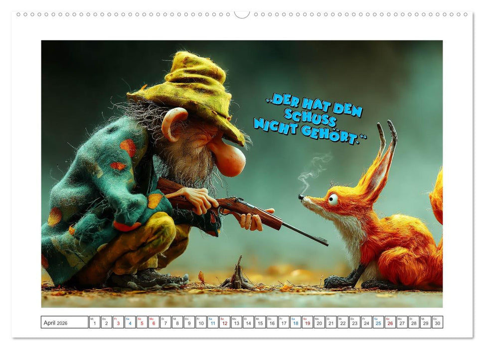 Tierisch gute Redensarten (CALVENDO Wandkalender 2026)