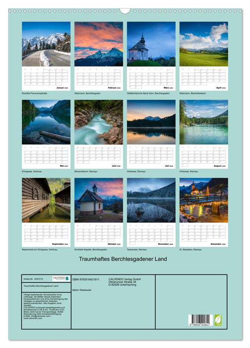 Traumhaftes Berchtesgadener Land (CALVENDO Wandkalender 2026)