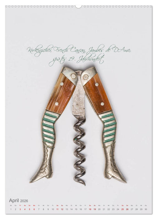 Emotionale Momente: Korkenzieher - geniales Alltagswerkzeug. (CALVENDO Premium Wandkalender 2026)