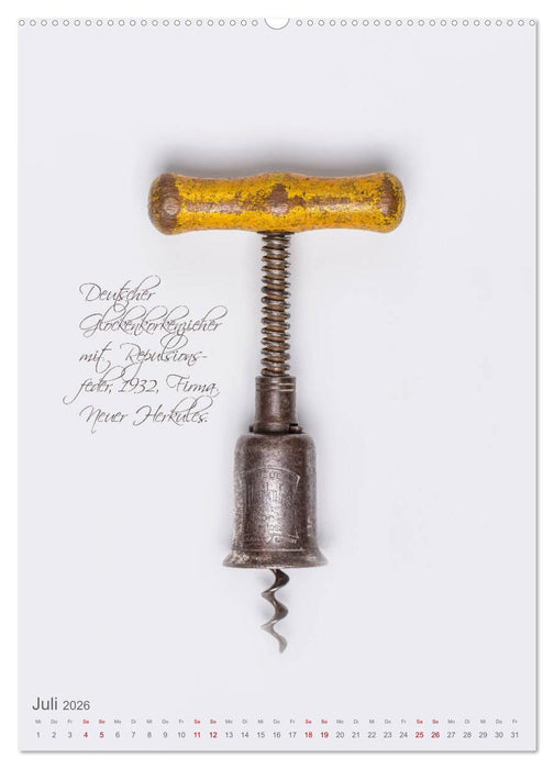 Emotionale Momente: Korkenzieher - geniales Alltagswerkzeug. (CALVENDO Premium Wandkalender 2026)