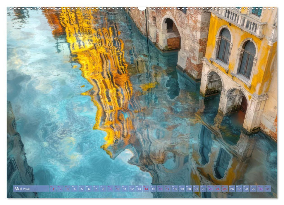 Prächtiger venezianischer Stil - Mit surrealer Note (CALVENDO Wandkalender 2026)