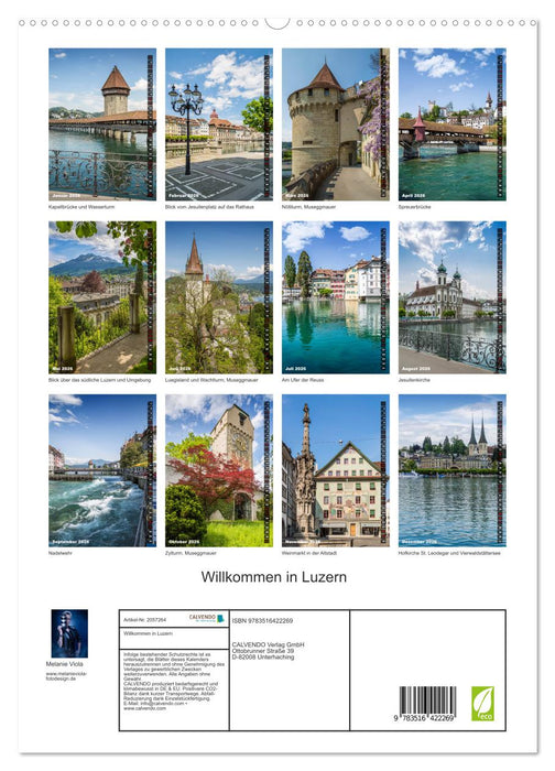Willkommen in Luzern (CALVENDO Premium Wandkalender 2026)
