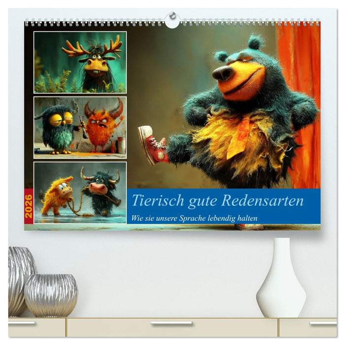 Tierisch gute Redensarten (CALVENDO Premium Wandkalender 2026)