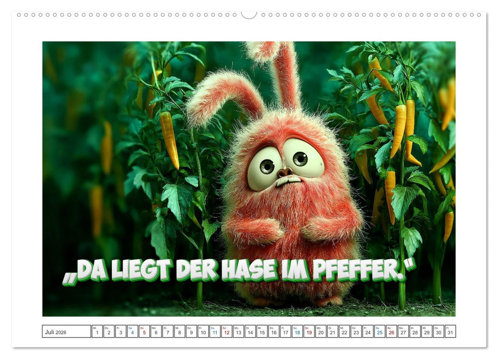 Tierisch gute Redensarten (CALVENDO Premium Wandkalender 2026)