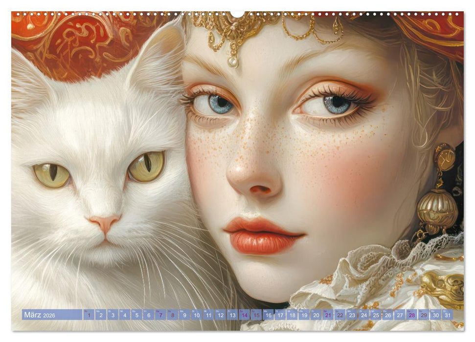 Prächtiger venezianischer Stil - Mit surrealer Note (CALVENDO Premium Wandkalender 2026)