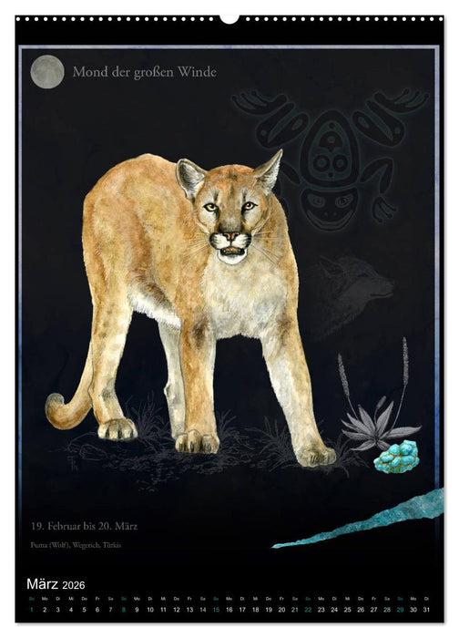 Medizinrad - die indianischen Monde im Jahreskreis (CALVENDO Wandkalender 2026)