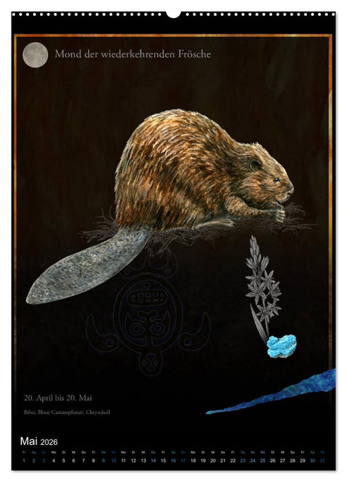 Medizinrad - die indianischen Monde im Jahreskreis (CALVENDO Wandkalender 2026)