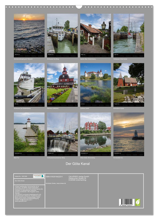 Der Göta Kanal (CALVENDO Wandkalender 2026)